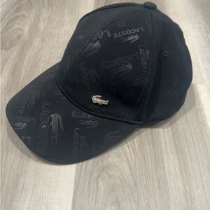 Lacoste Black Logo Baseball Cap